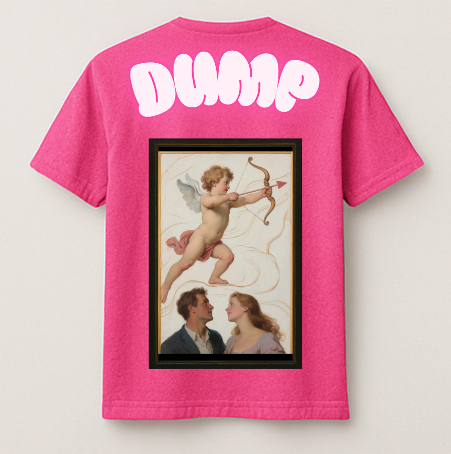 T-Shirt Mixte Fuchsia DUMP Collection "Amour Volé"