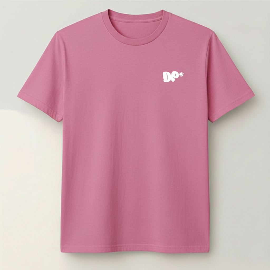 T-Shirt Mixte Rose Pâle DUMP Collection "Amour Volé"