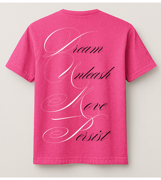 Tshirt Mixte Fuschia Dream Unleash Move Persist