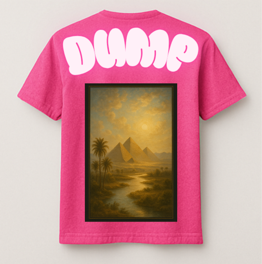 T-Shirt Mixte Fuchsia DUMP Collection "Écho D'or"