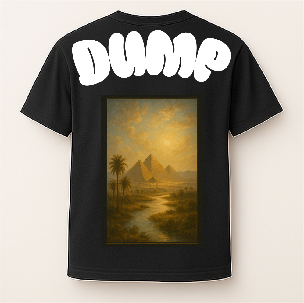 T-Shirt Mixte Noir DUMP Collection "Écho D'or"