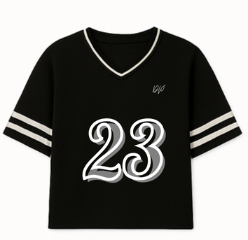 Maillot 23 Oversize Mixte Noir