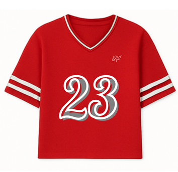 Maillot 23 Oversize Mixte Rouge