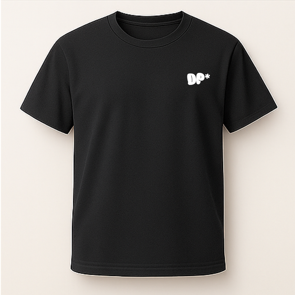 T-Shirt Mixte Noir DUMP Collection "Écho D'or"