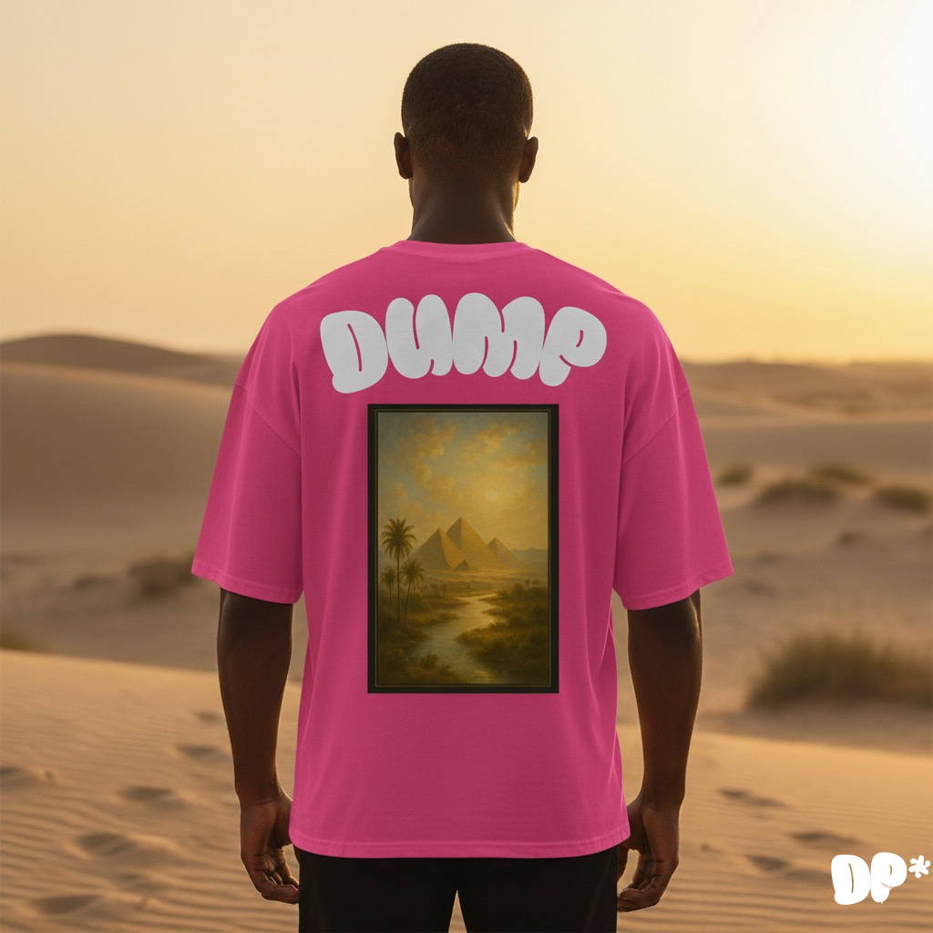 T-Shirt Mixte Fuchsia DUMP Collection "Écho D'or"